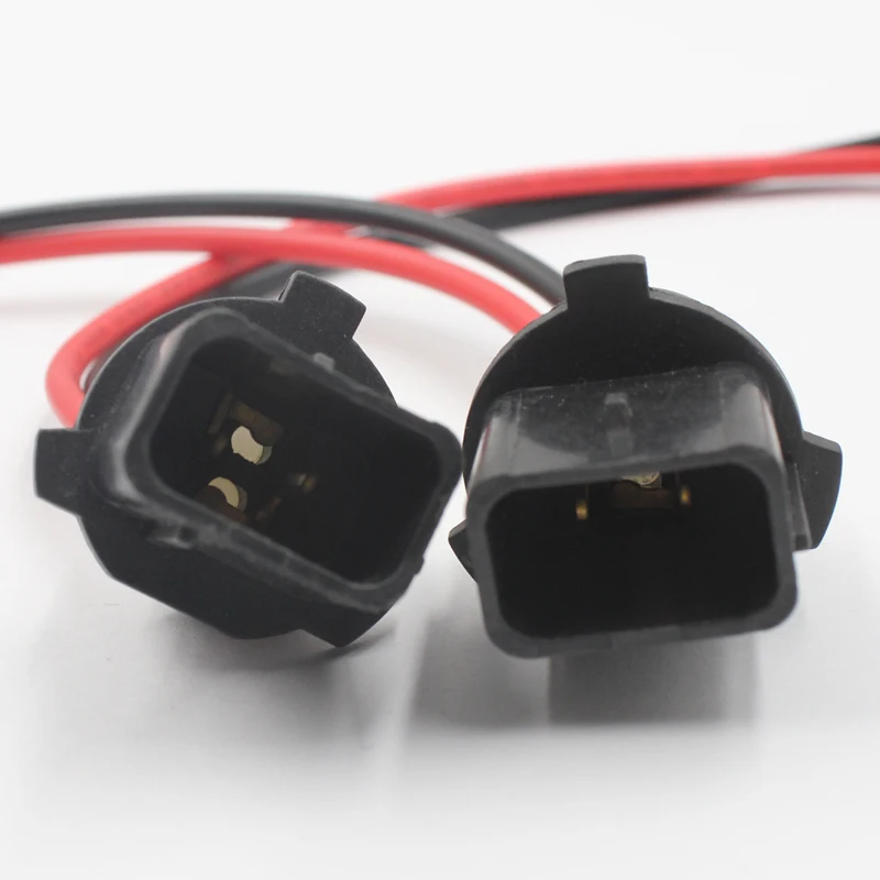 Rockeybright 2pcs P13W 5502 extension wiring harness for headlight fog light DRL car light work P13W 5502 extension wire harness