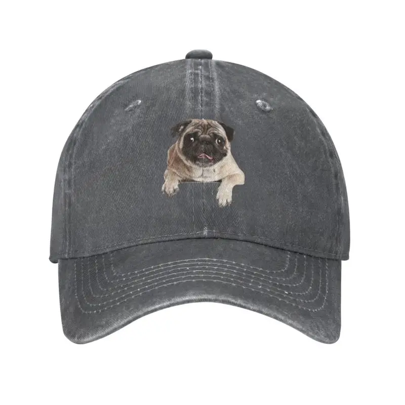 Classic Cotton Lovely Pug Dog Baseball Cap Women Men Personalized Adjustable Unisex Dad Hat Summer