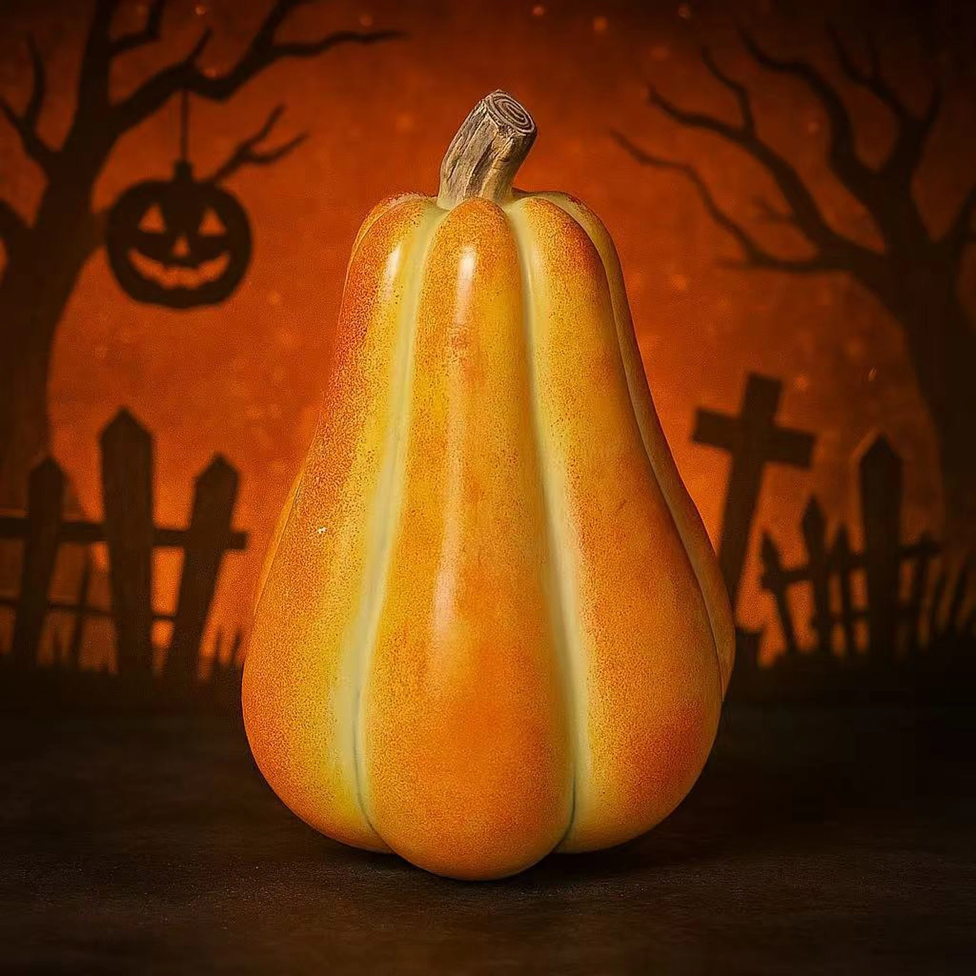 مخيف هالوين جاك أو فانوس الجدول محور يدويا تمثال اليقطين للمنزل مكتب ديكور الحفلات وإعطاء الهدايا #1