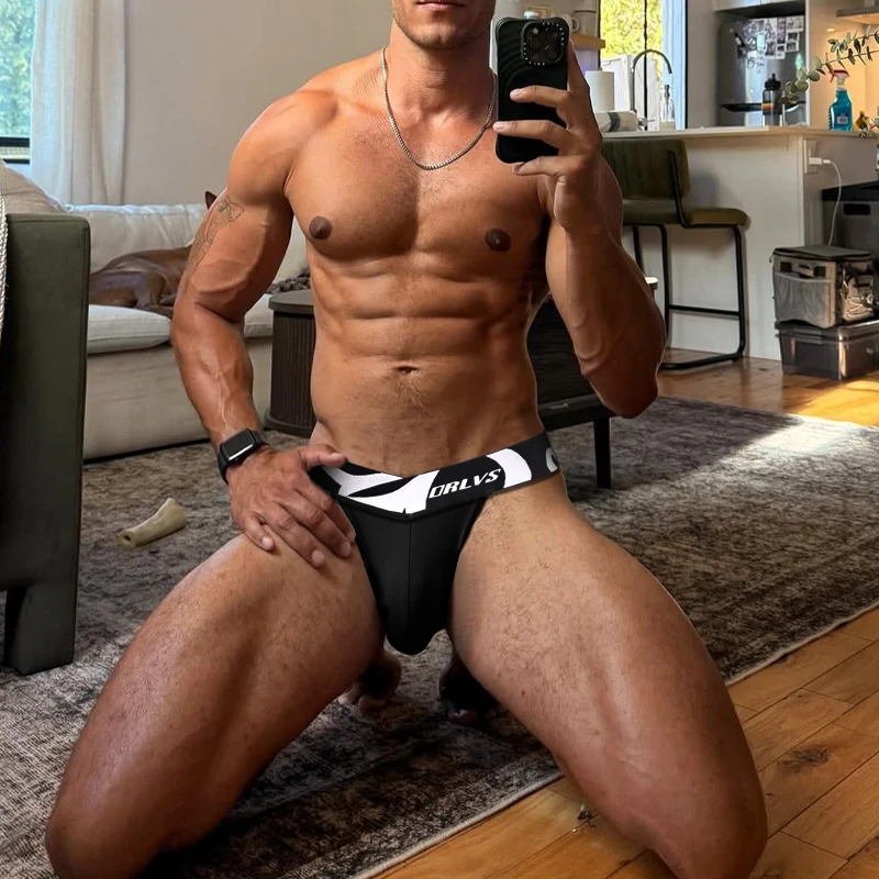 Sexy Men's lingerie，Bulge Pouch Briefs Low Waist，Elastic Hip Lifting Underwear Pump Man Thong，men sexy underwear pouch