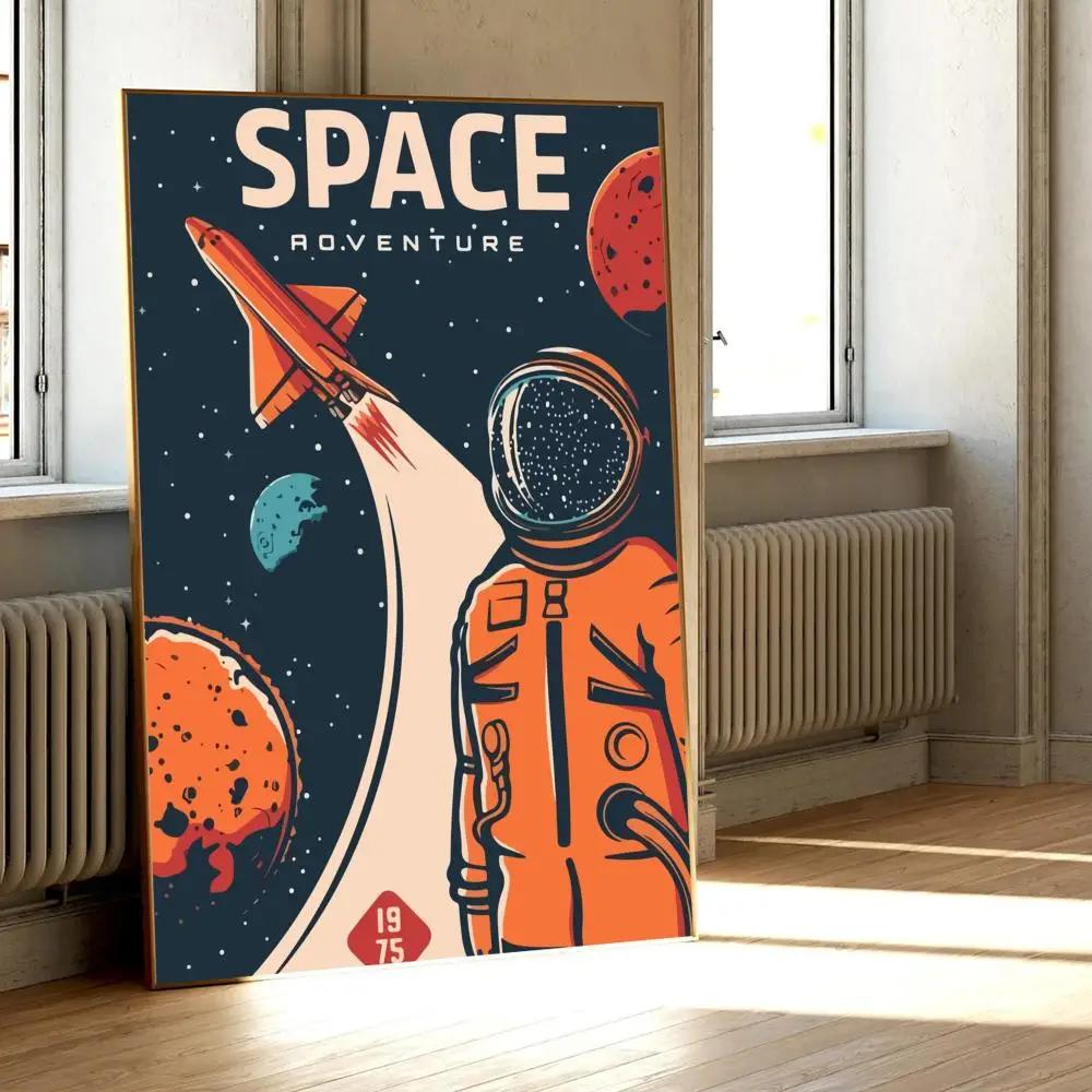 Vintage Space Retro Poster Classic Vintage Posters HD Quality Wall Art Retro Posters for Home Room Wall Decor