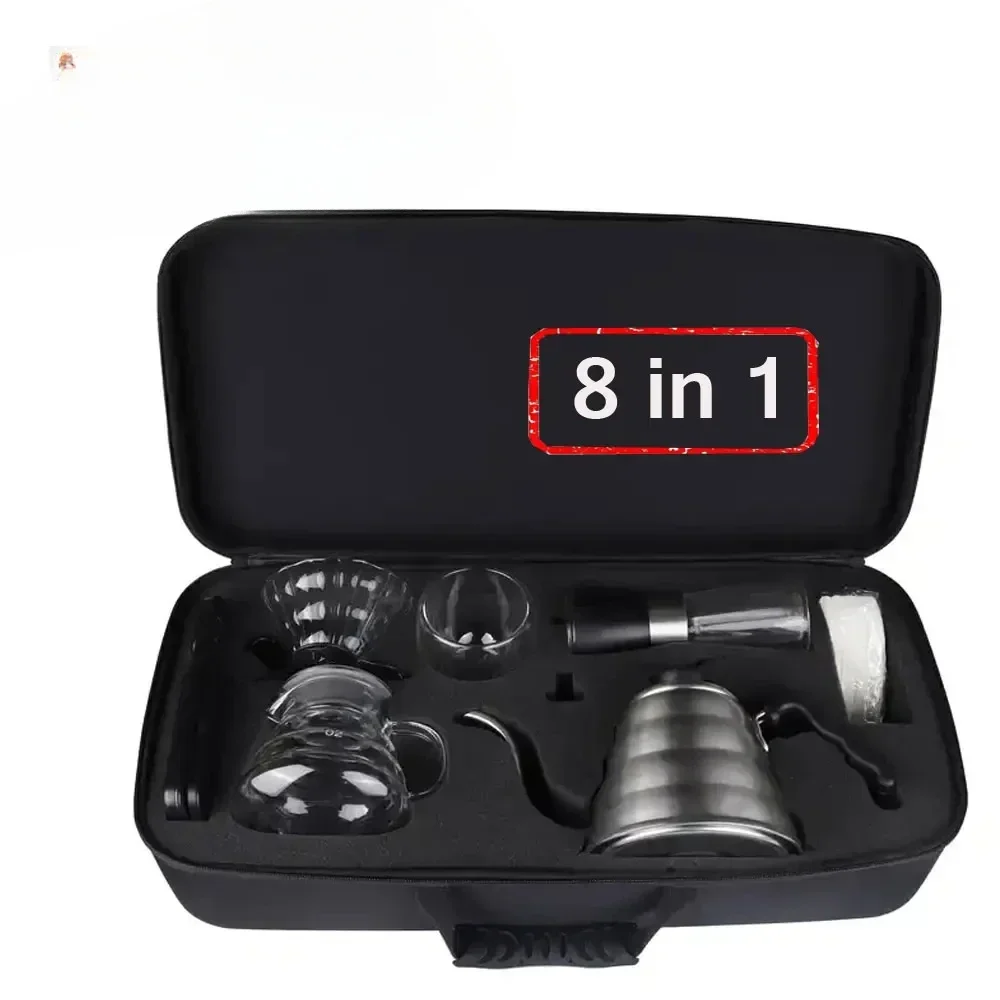 

Hot salesArabic Travel Portable Glass Pot Espresso Gift Coffee Maker Accessories Kettle Pour Over Metal Tea Coffee Barista Tools