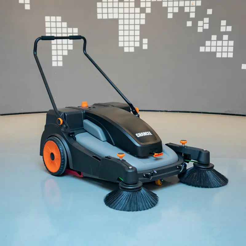 Top Demanded Cement Sweeper Machine Hand Push Type Sweeping Machine