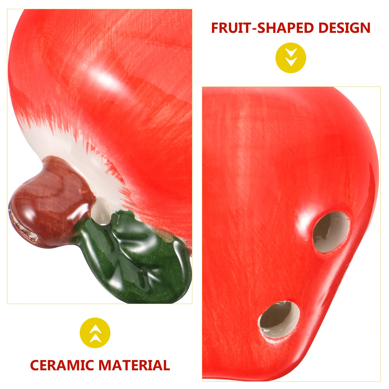 

Ceramic Small 6 Holes Ocarina Beginner Portable Lightweight Ocarina Music Instrument for Adults