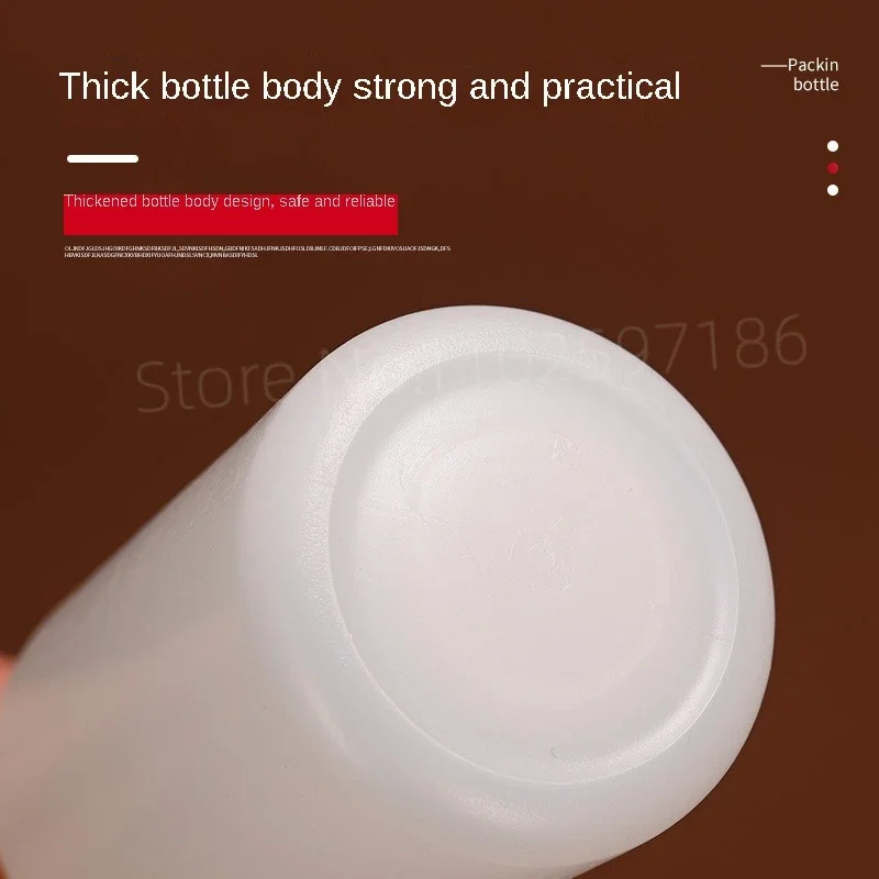 10~1000ml Plastic Water Bottle with Scale Semi Transparent Sampling PE Graduated Small Mouth Liquid Solvent Packaging Wholesale