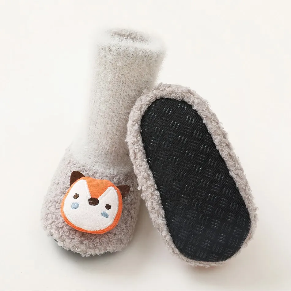 Baby First Walkers with Rubber Soles Infant Sock Newborn Autumn Winter Baby Girl Boy Floor Socks Shoes Anti Slip Soft Sole Sock