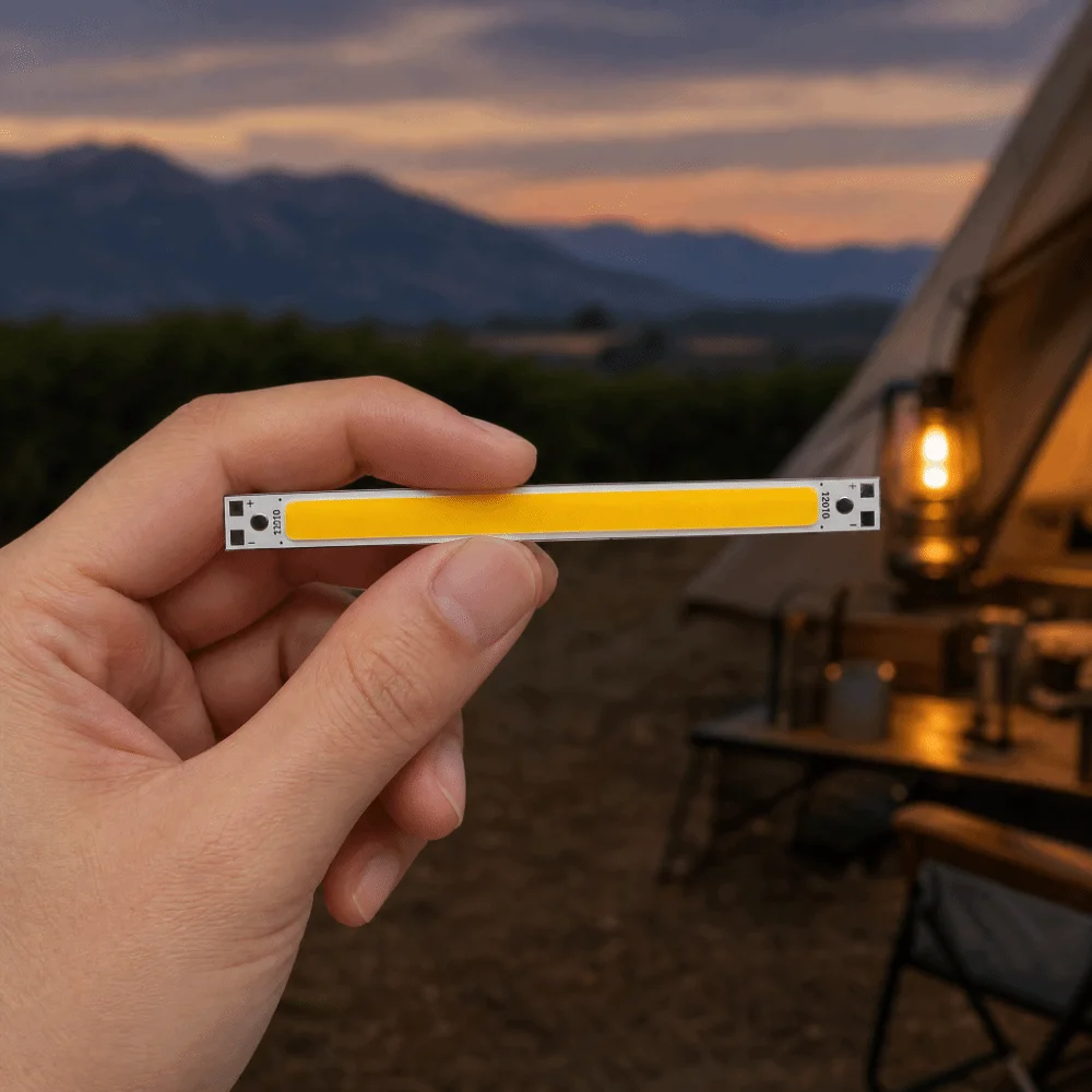 3PCS Easy Aluminum LED Light Chip Panel 12‑14V 1000lm COB LED Panel Light 120x10mm 10W COB Lamps Bulb DIY