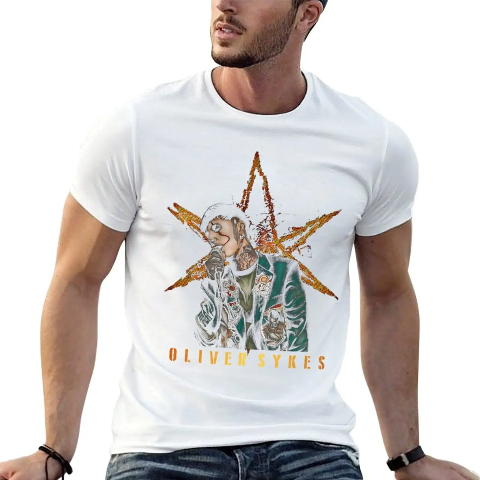 

BEST MERCH / OLIVER SYKES T-Shirt t shirt personalised anime t shirts for man T-Shirt
