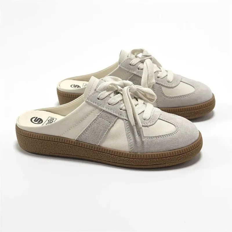 Women Canvas Mules Shoes Classic Loafers Woman Slipper Comfortable Slip-On Clogs Round Toe Walking Sneakers Lazy Female Footwear