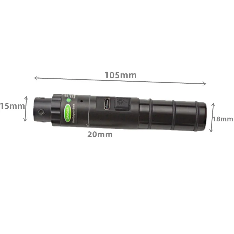  12 Gauge 12GA Laser Boresighter 12GA Rechargeable USB Charging Laser Bore Sighter 12GA Laser Collimator With ON/OFF Switch