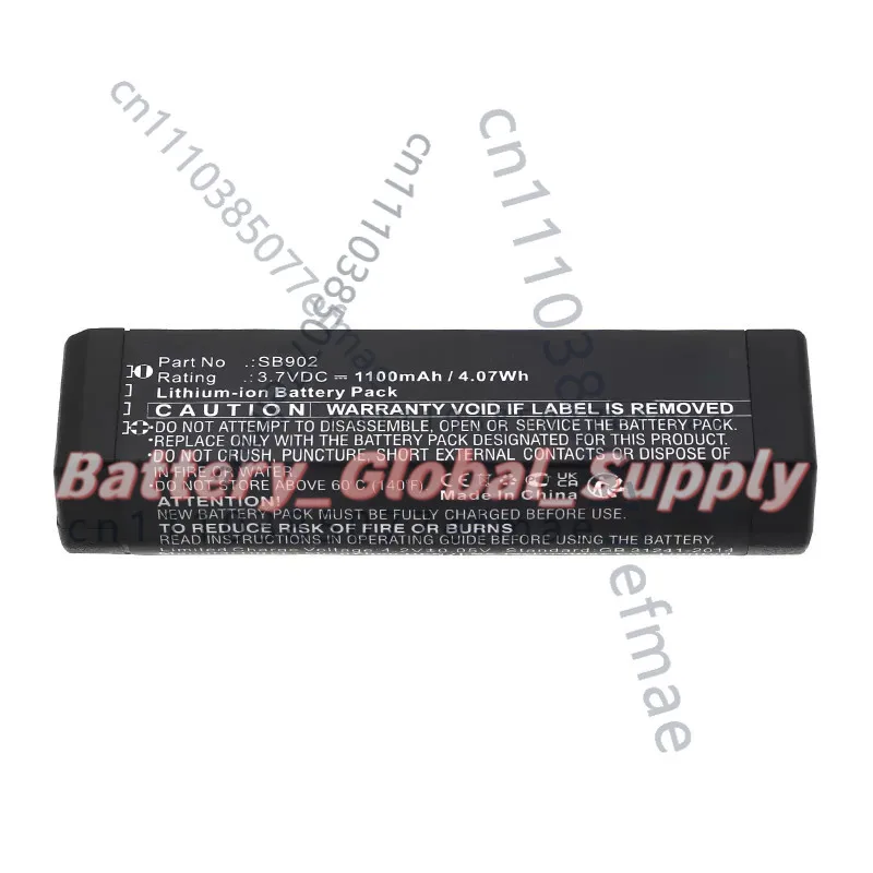 For SB902 SHURE SB902A GLX-D Digital Wireless Systems Battery 3.7V 1100mAh 1 PCS