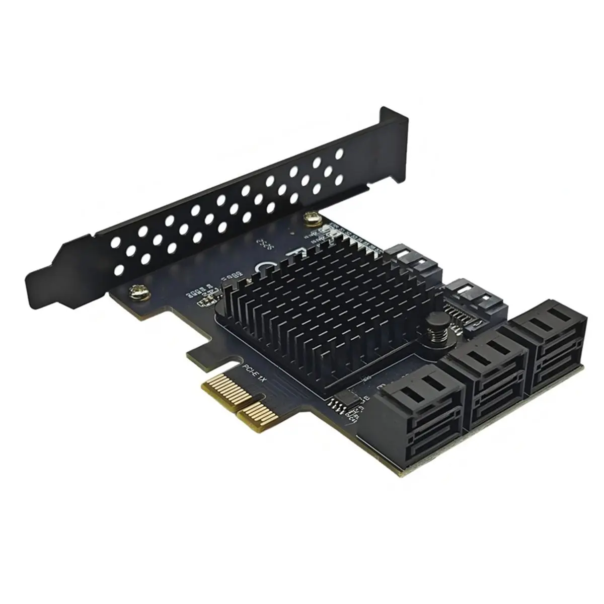 ★♠♥Y453A Hot Sale-PCIe to 8 Ports SATA 3.0 Expansion Card PCI-E 1X to SATA3 Controller Card 6Gbps Adapter for HDD SSD NAS Mining