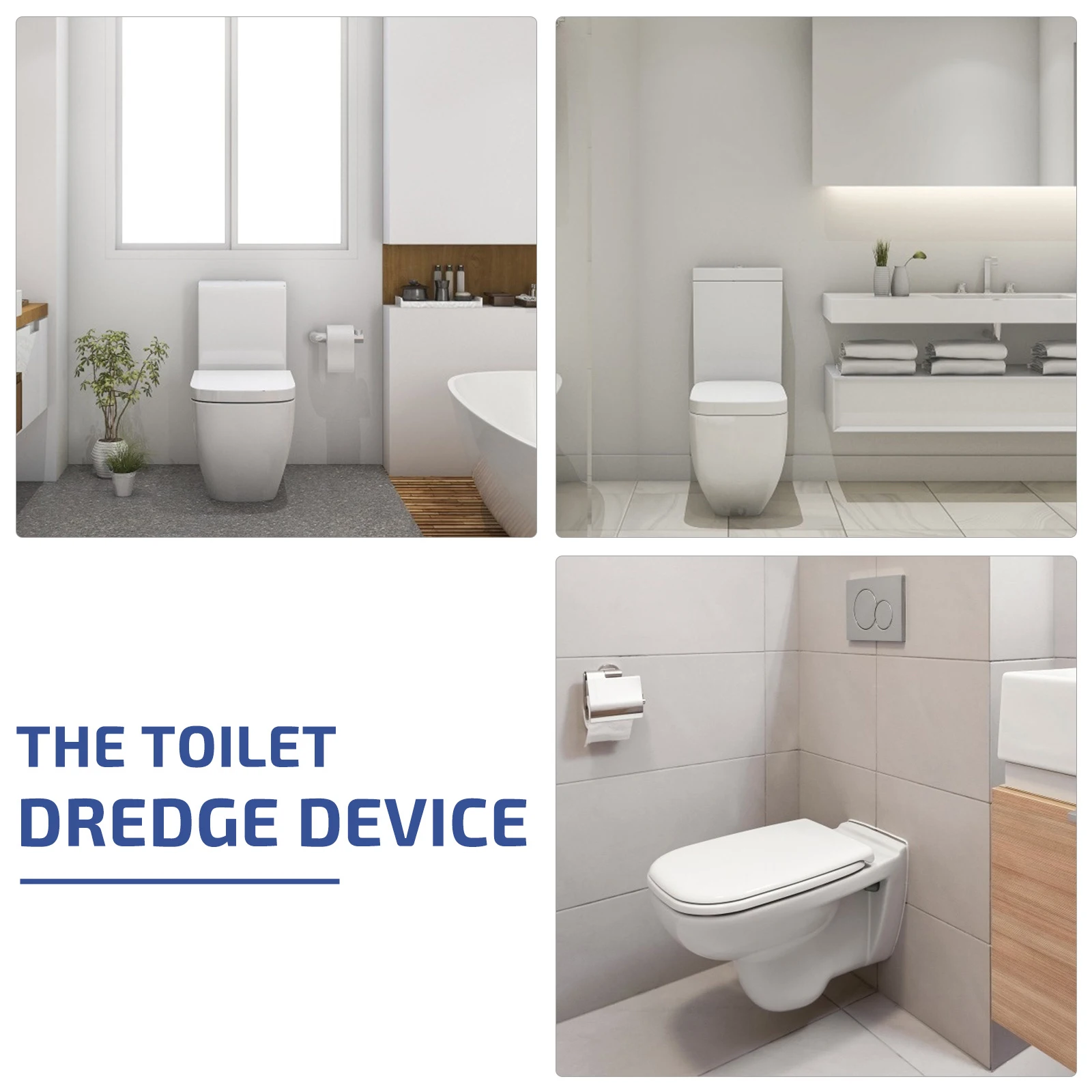 

Toilet Plunger Premium Strong Suction Unclogger Tool For Bathroom Kitchen Sewer Cleaning Thickened Stainless Steel Rod Plunger