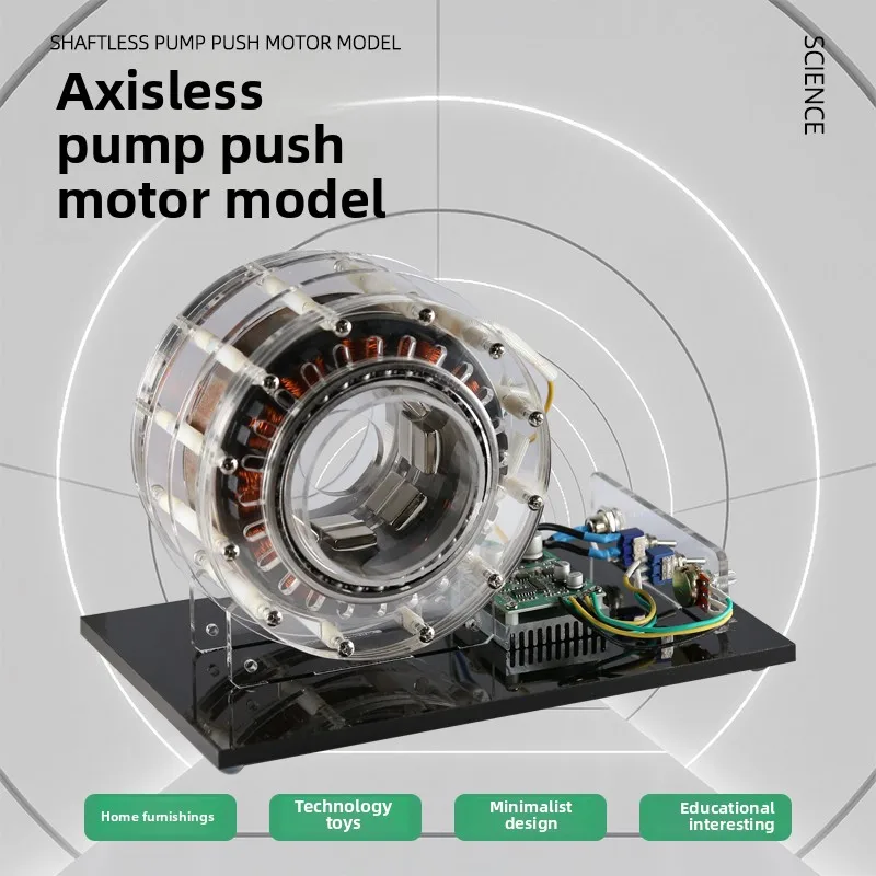 Modelo de motor de rotor interno de alta potencia sin escobillas para demostración de empuje de bomba sin eje, exhibición educativa y juguete de alta tecnología