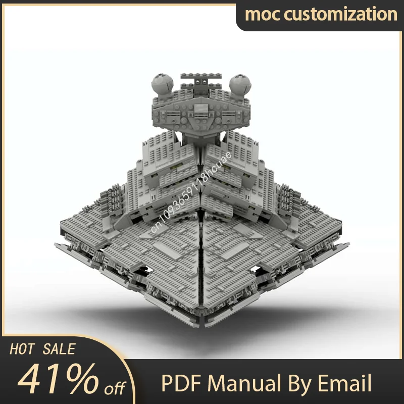 

1693 шт. Moc Star Battle Imperial Cruiser Destroyer ISD модель строительные блоки кирпичи Diy креативная сборка развивающая игрушка в подарок