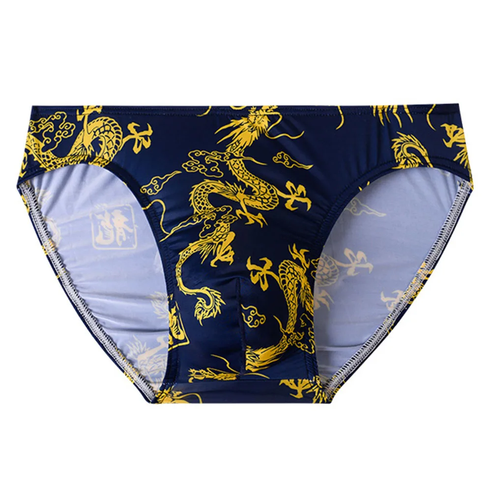 

Breathable Mens Panties Ice Silk Briefs Mens Briefs Thin Medium Stretch Medium Waist Sexy Solid Color Home Hotel