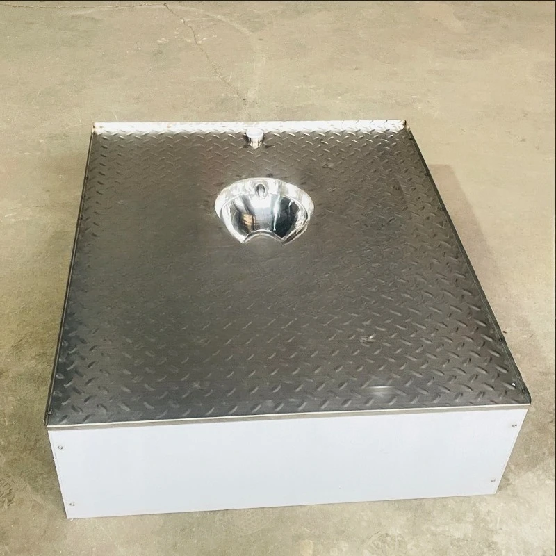 Squatting toilet container chassis toilet toilet remodel desktop stainless steel