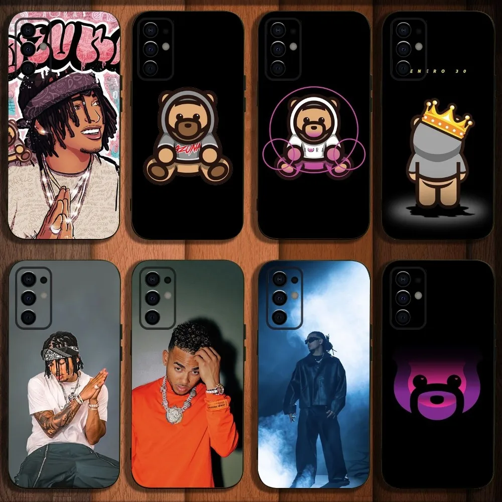

Ozuna Puerto Rico Singer Phone Case For Samsung S24,S21,S22,S23,S30,Ultra,S20,Plus,Fe,Lite,Note,10,9,5G Black Soft Cover