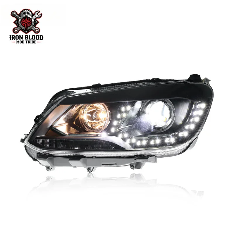 

Suitable for 2010-2015 Volkswagen Touran headlight assembly modification to European version with tear-eye LED daytime running l