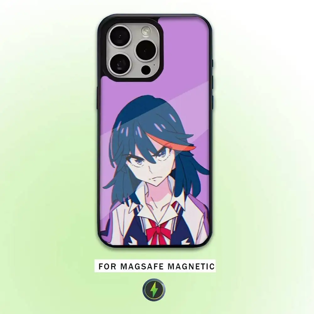 Funda de teléfono Anime K-Kill La Kill para iPhone17,16,15,14,13,12,11 Plus,Pro Max, carga inalámbrica magnética Magsafe