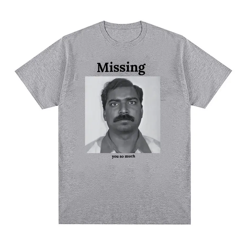 Missing You So Much Funny Meme Graphic T Shirt Men Retro Fashion Short Sleeve T-shirts Tops Unisex 100% Cotton Oversized T-Shirt