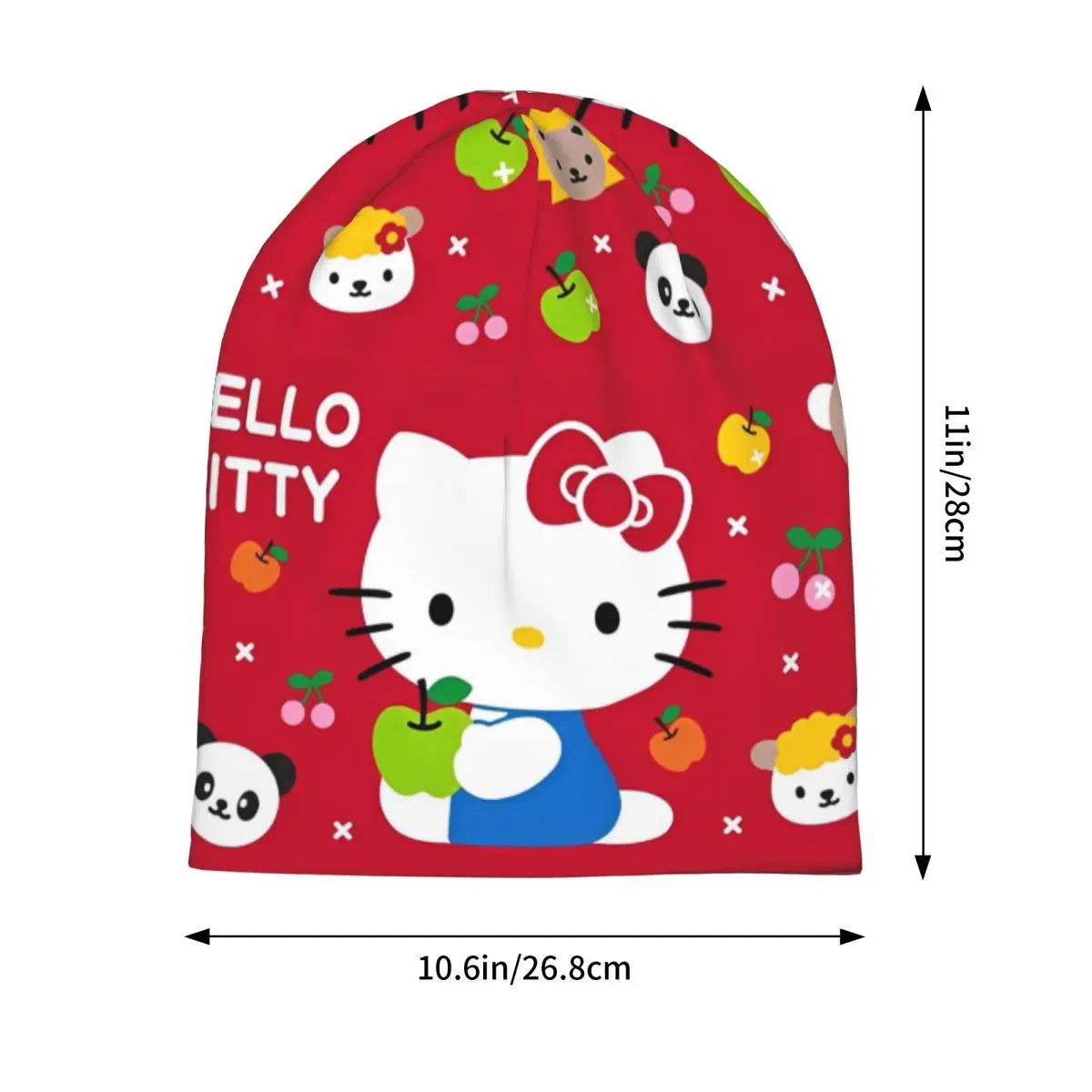 ハローキティ ボンネット帽子 ゴス アウトドア スカリー ビーニー帽子 かわいい漫画 メンズ レディース 夏用 デュアルユース キャップ