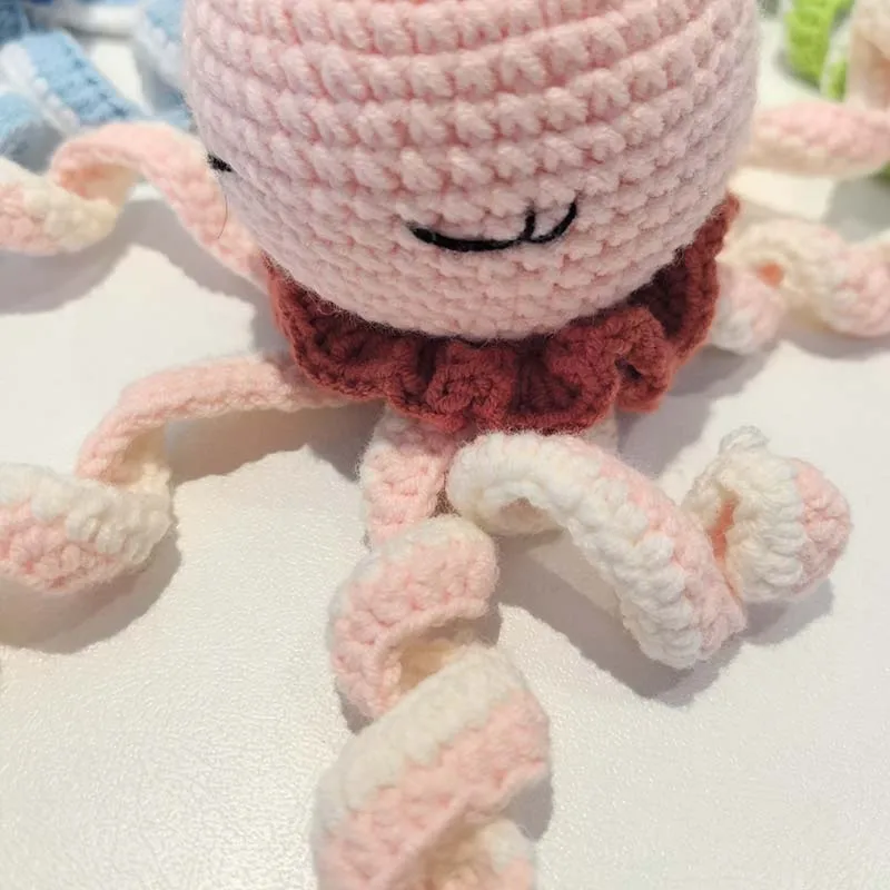 Custom Crochet Dolls Handmade Octopus Animal Positive Animal Bespoke Unique Knitted Doll Plush Toy Gift