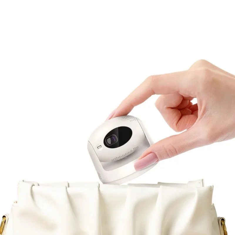 

2025 new portable mini camping gimbal smart projector 1080P eye protection projection screen