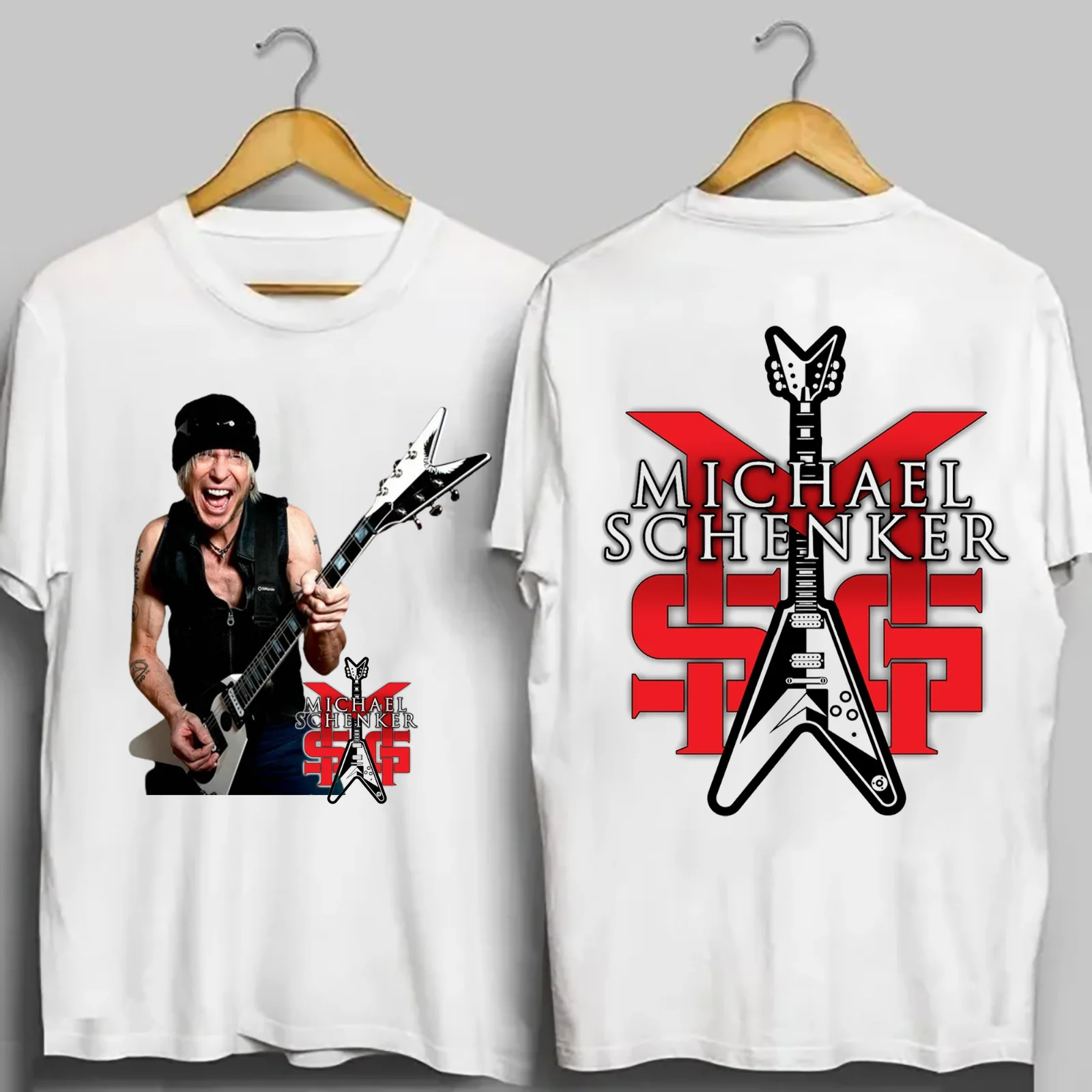 Rare Michael Schenker Group Gift For Fan Unisex 2-sides S to 5XL T-shirt S4410