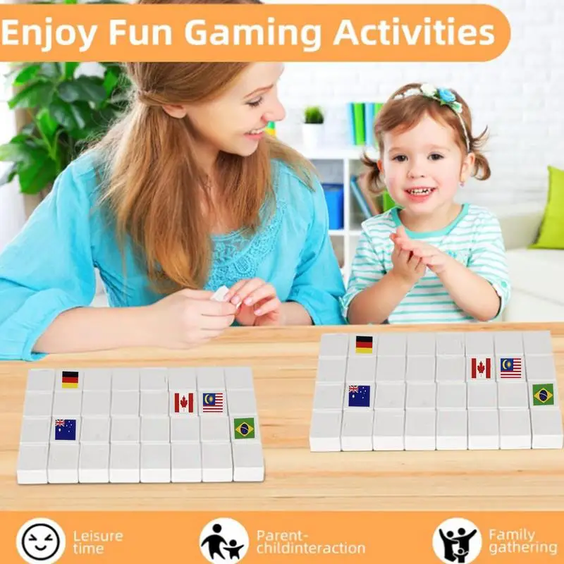 Tiles Escape Game For Kids Mahjong Blocks Game Kits Smooth Touch Board Game Toy For Travel Work Relaxation Family Gatherings