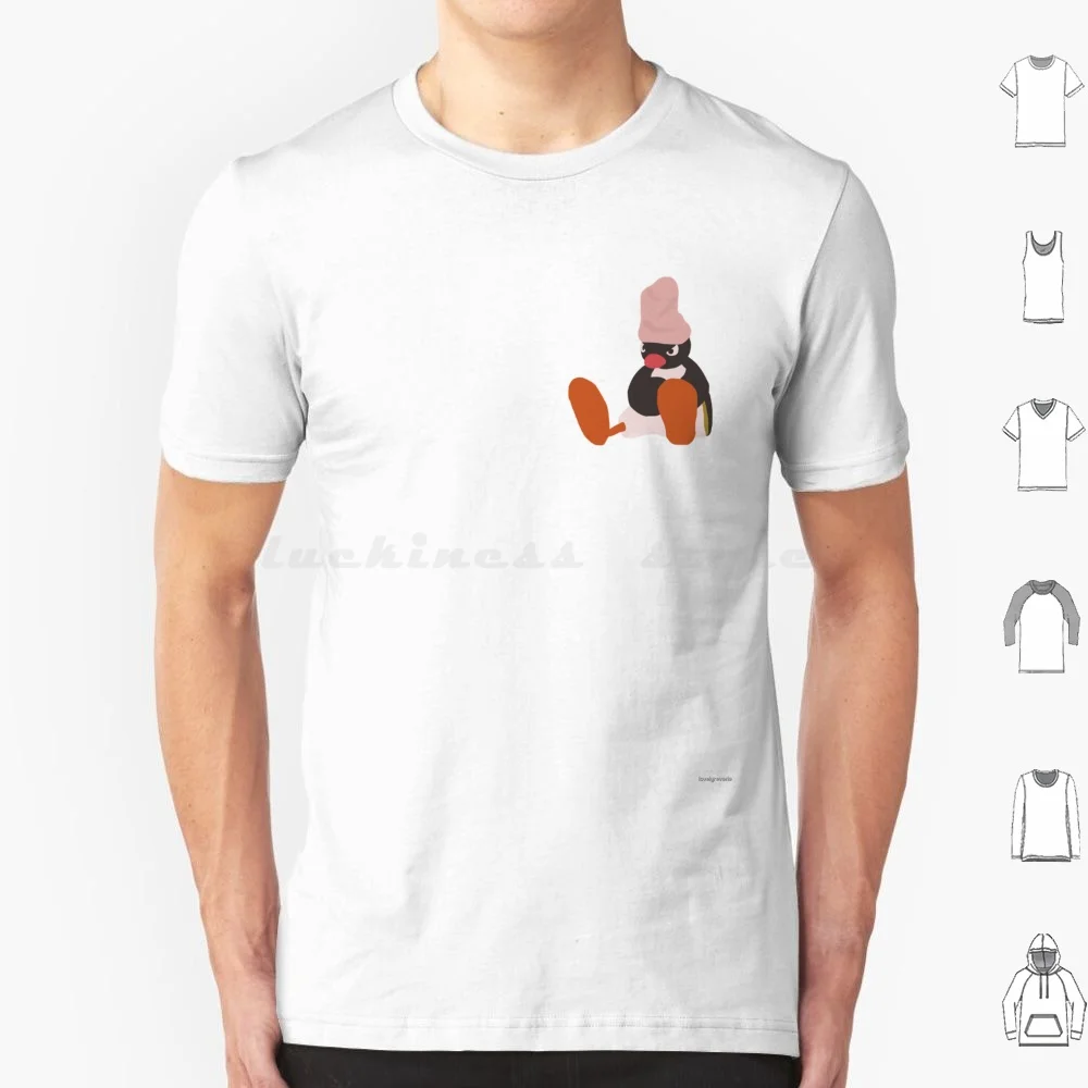 

Забавная футболка Pingu, хлопковая футболка для мужчин и женщин, сделай сам, принт Pingu Meme, анимация, забавный пингвин Nootnoot Noot Noot Mood Moody Vibes