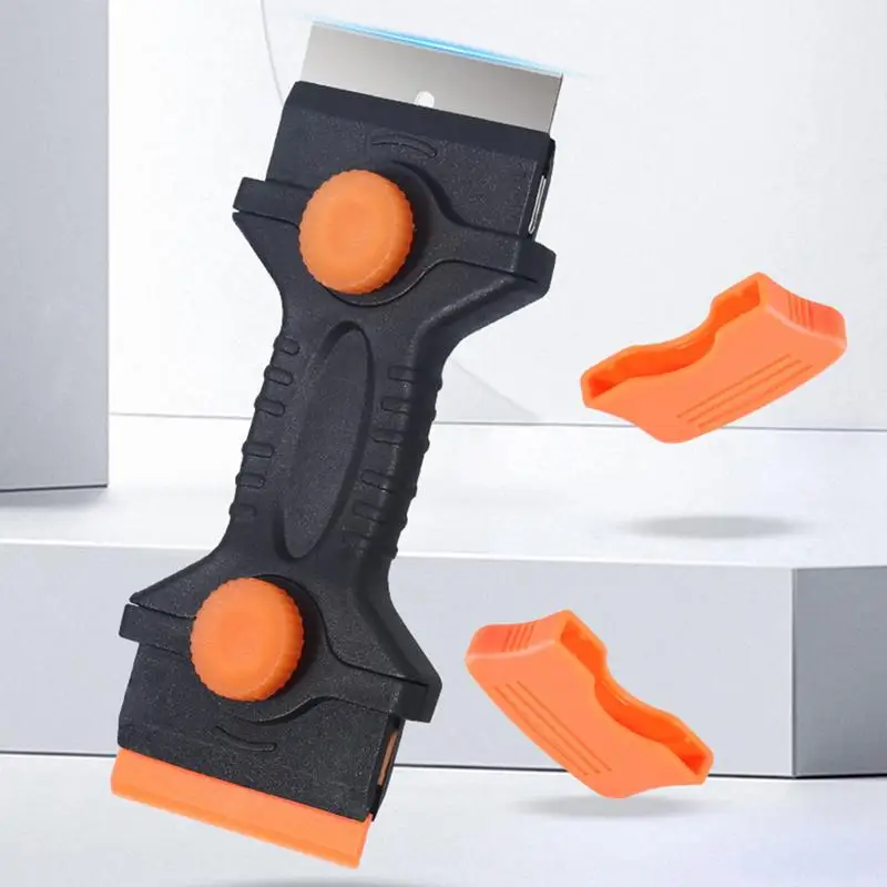 Window Scraper Double Edge Cooktop Scraper Multi-Purpose Cleaning Tool Sticker Remover For Window Cooktop Oven Stove Top