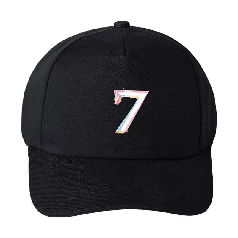 MAP of THE SOUL : 7 Printed Baseball Cap Kpop Fashion Black Hats Fans GIft For Women Men Hip Hop Headwear