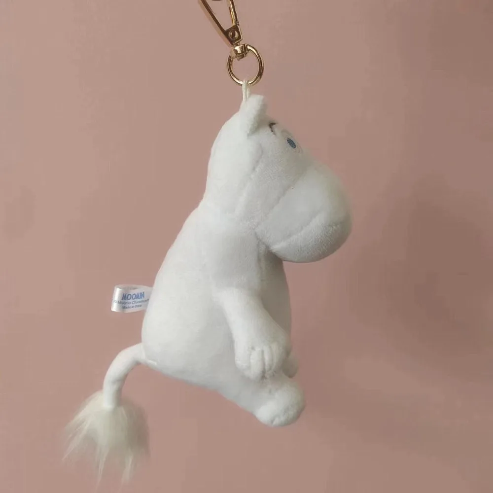 Mini Moo Deng Key Ring Anti-loss PP Cotton Bouncing Pig Mu Dang Doll Thai Style Popular Dwarf Hippo Pendant Zoo Souvenirs