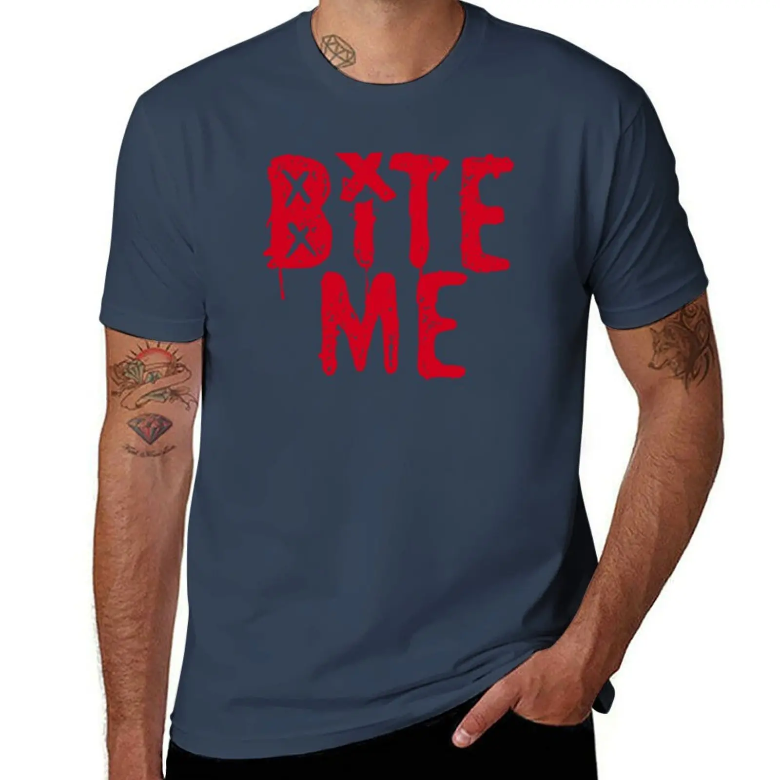 

Bite Me Avril Lavigne T-Shirt Breathable Basic Cotton T-Shirt