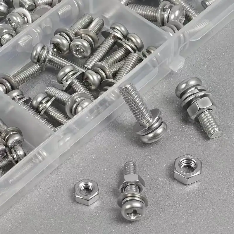 Hex Nuts And Bolt Set - 380 Pieces/120 Pieces, Durable M2 - M5 Metric Size, Universal Hardware Kit For DIY Projects And Repairs