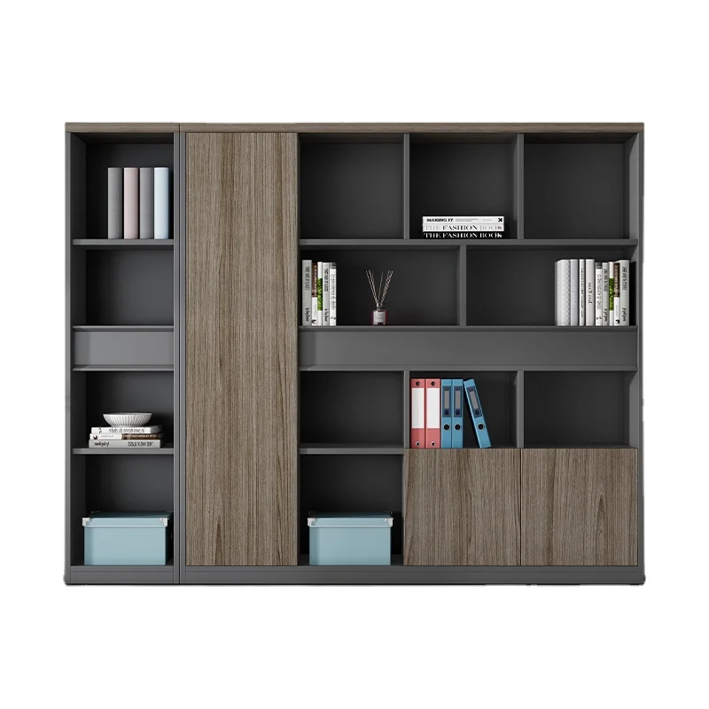 Contemporary Modern Wooden File Cabinets For Office & School Furniture Organizing & Storing Documents Archives Storage Solution