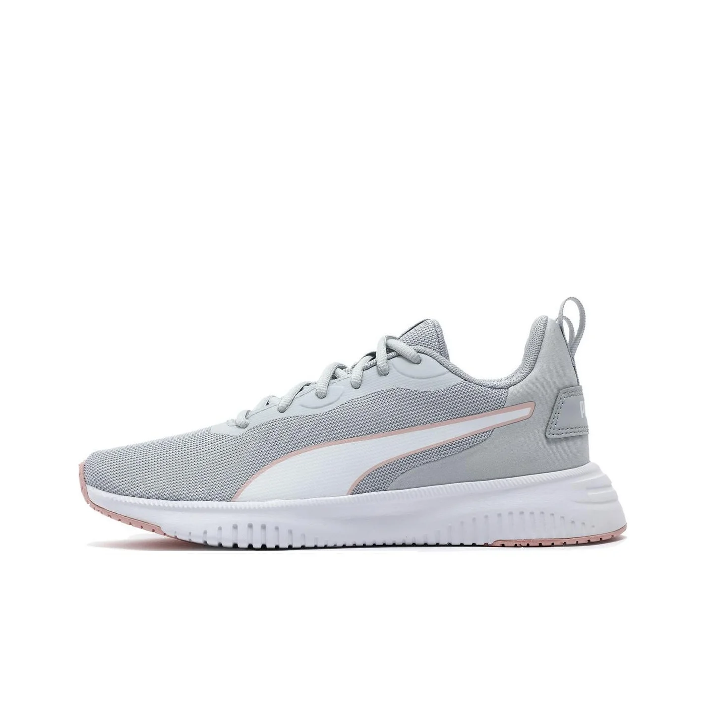 

PUMA Flyer Flex Cushioning Slip Resistant Low top Running Shoes Unisex Gray Pink 195201-28