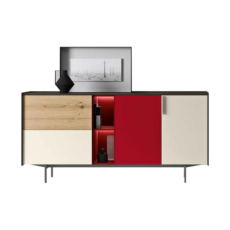 personality color dining side cabinet integrated wall tea cabinet storage cabinet living room sofa side cabinet locker