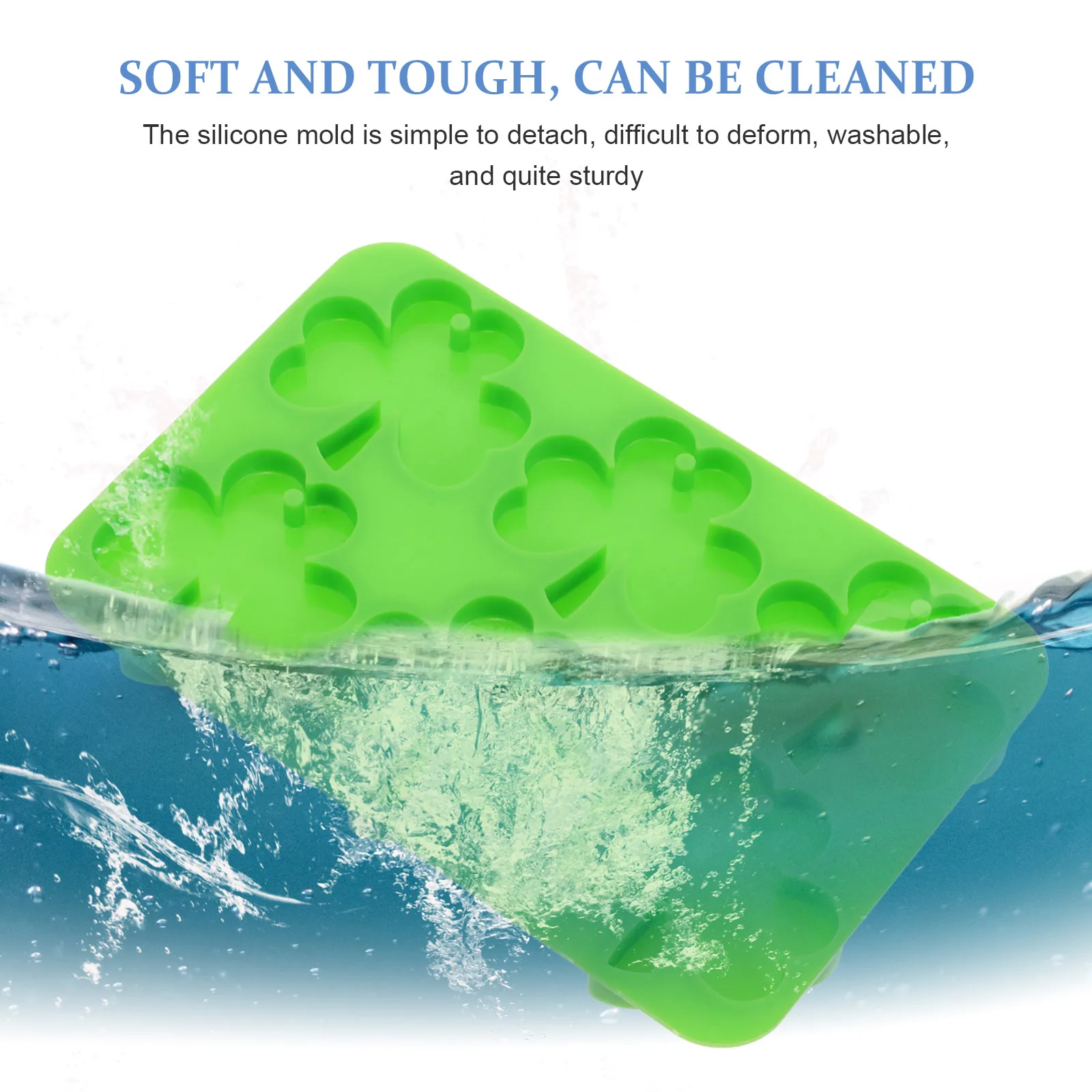 

Three Leaf Earring Mold Light Green Silicone Jewelry Molds Diy Resin Pendant Crafts Hanging Adornment Accessories