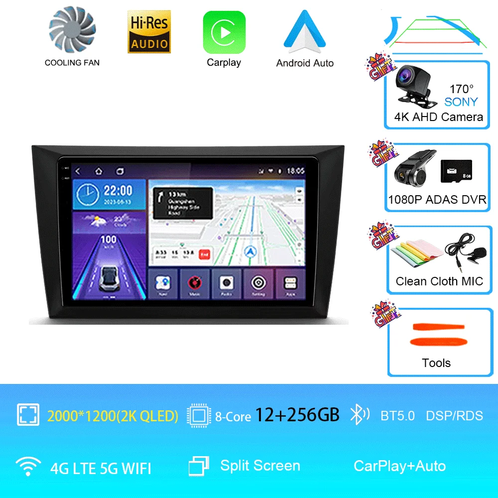 Android 16 autoradio voor Volkswagen VW Golf 6 MK6 GTI 2008-2016 draadloze Carplay autoradio multimediasysteem 4G DSP 2 Din