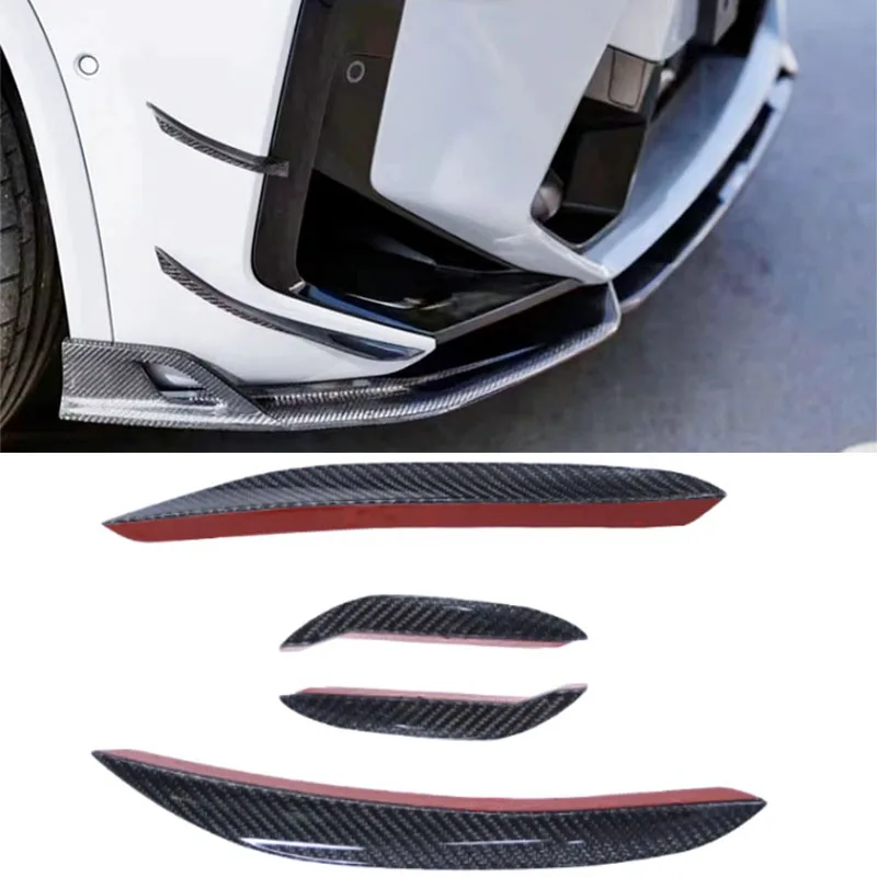 Automobile front bumper refit carbon fiber front air knife fog light air knife side air knife is suitable for BMW X3M/X4M.