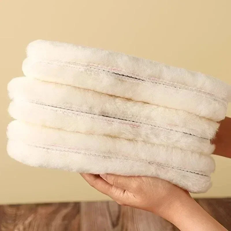 Winter Thermal Insoles Unisex Plush Fleece Thick Soft Warm Cushion Pads for Snow Boots Men Women Comfort Shoe Inner Sole