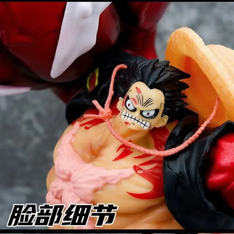 30CM One Piece Figurka anime phantom Luffy Gear 4 Figurki akcji zabawki model Dekoracja pulpitu Kolekcja statuetek Wisiorek Prezent dla dziecka