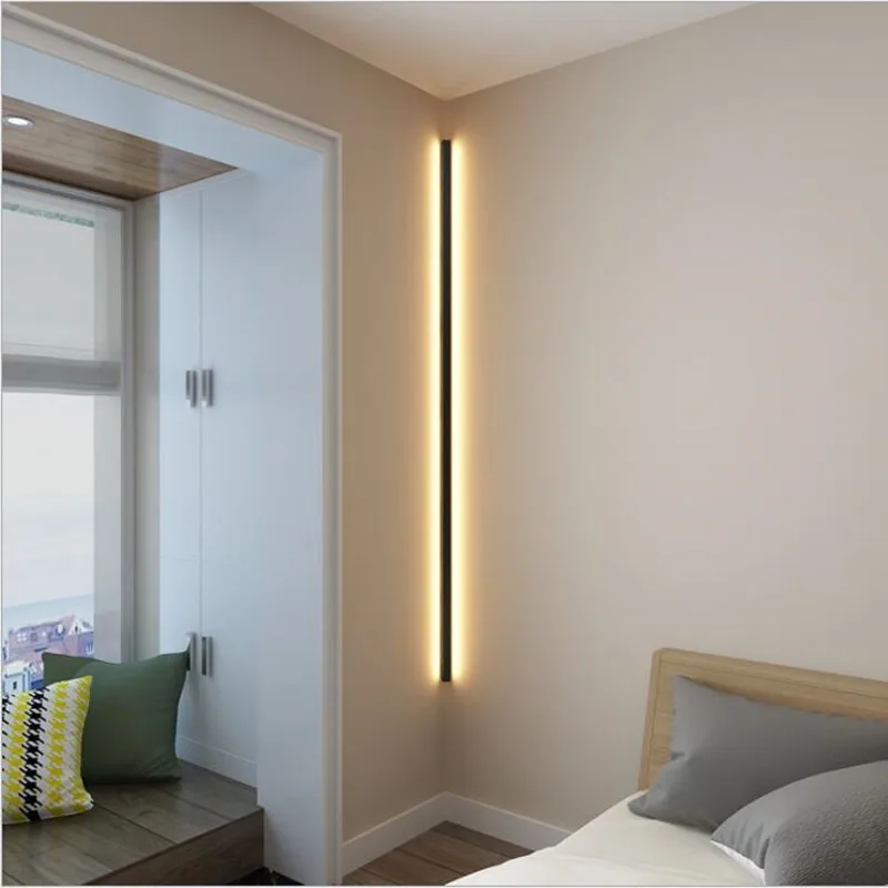 modern minimalista canto led wall sconce linha tipo wall light escada quarto lampada de cabeceira iluminacao interior 01