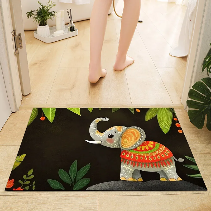 

Little Frog Comfort Entrance Door Mat Bathroom Floor Mat Combined Kitchen Carpet