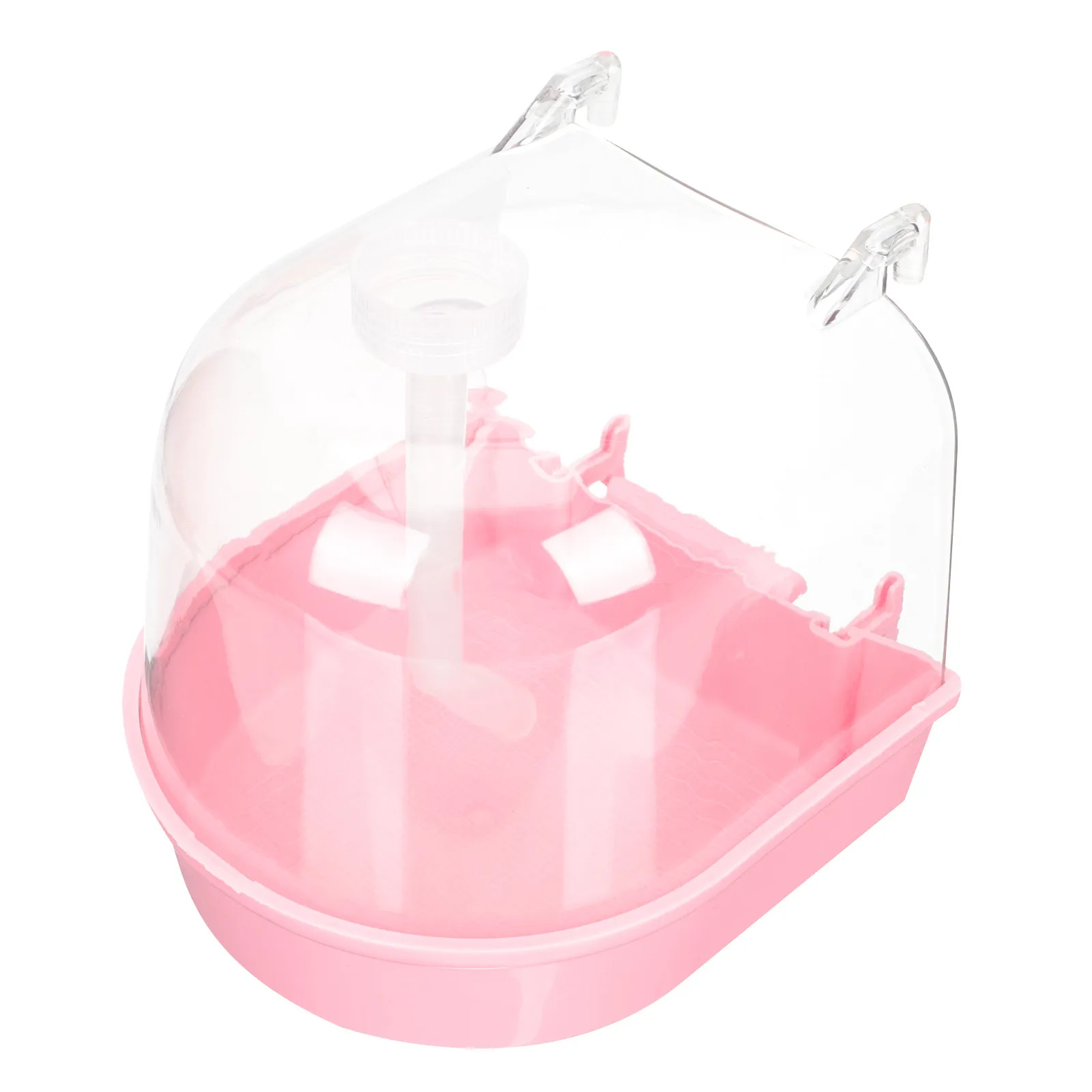 1Set Parrot Bath Tub Safe Premium Plastic Bird Shower Box for Lovebirds Finches Comfortable Bathing Experience