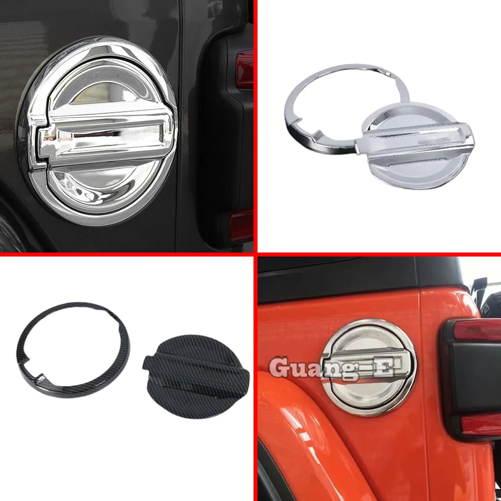 

Car Sticker Cover Gas/Fuel/Oil Tank Cover Cap Styling Auto Part Trim Parts 2pcs For Jeep Wrangler Jl 2018 2019 2020 2021 2022