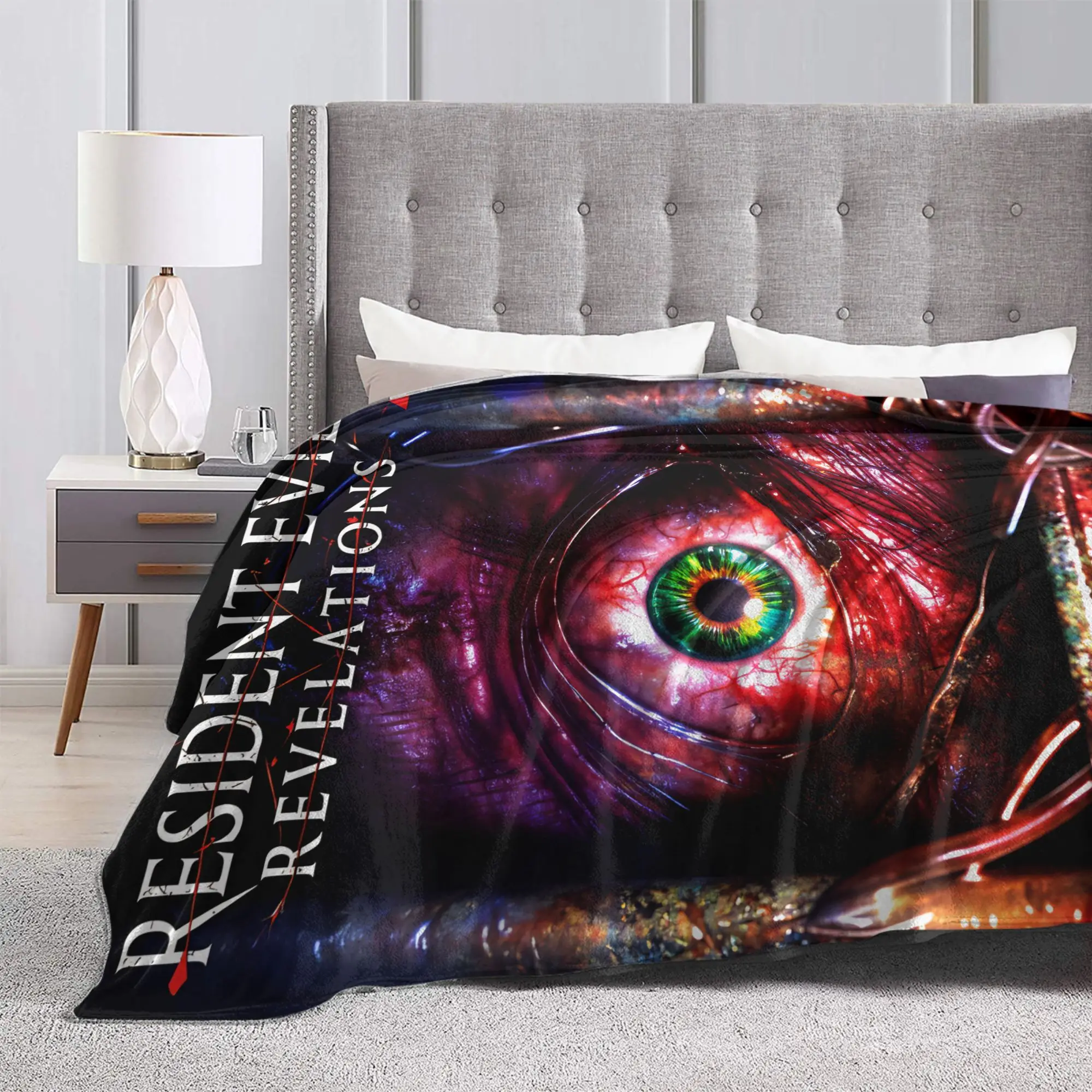 سوبر بطانية ناعمة الشرور المقيمين الزخرفية أفخم رمي بطانية ديكور المنزل الموضة الفانيلا المفرش غطاء سرير أريكة #3