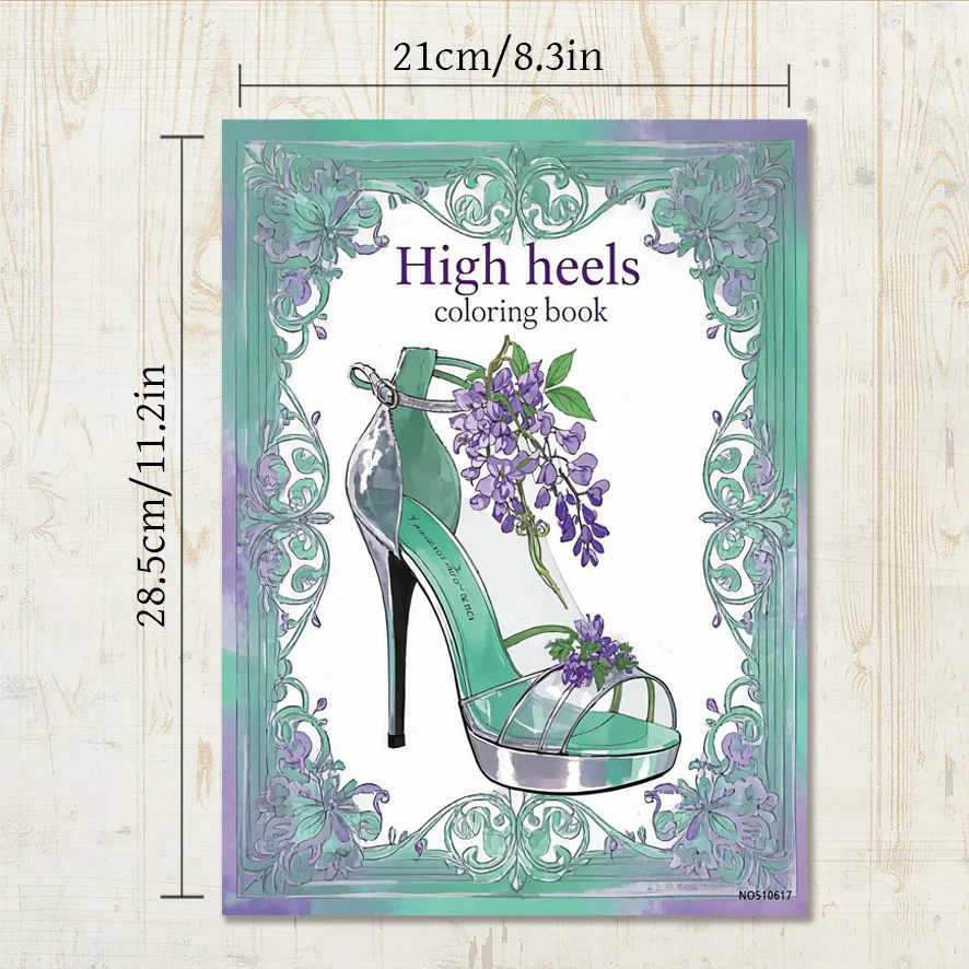 Buku Mewarnai Dewasa Sepatu Ha - Adult Coloring Book Stress Relief ulasan dan harga